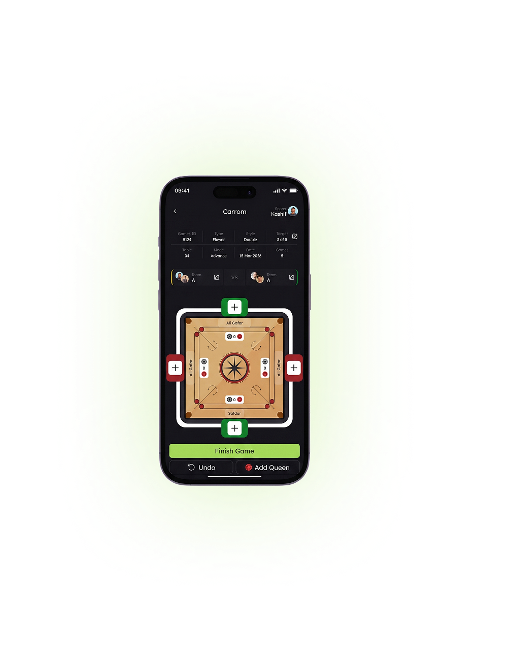Smart Game Setup app screen